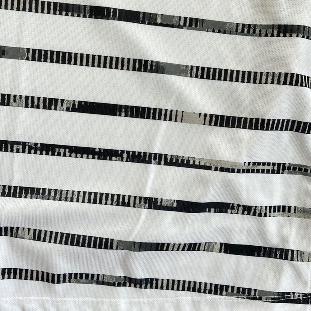 NWT NIKE Move to Zero DriFit Black White Stripe V Neck Athleisure Size XL - Picture 4 of 6